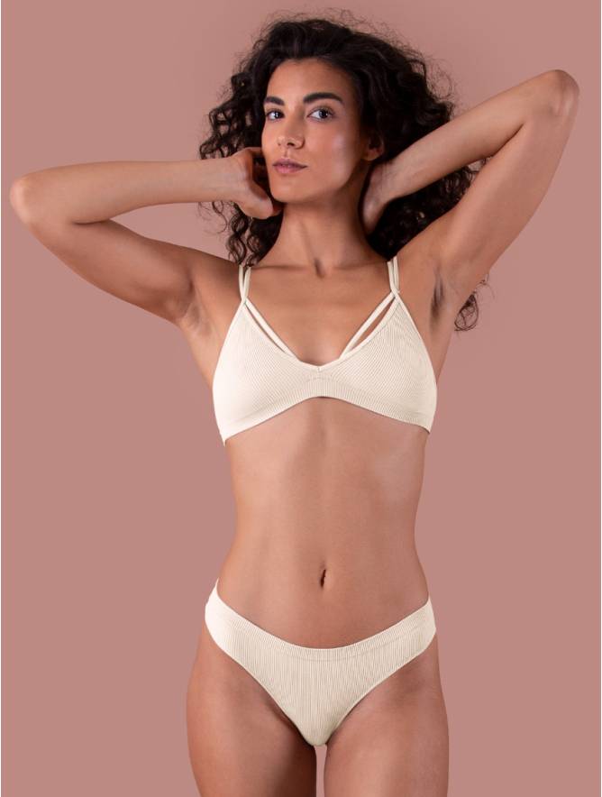 Luigi di Focenza BRASILIANA DONNA COSTINA RIB IVORY Enormi risparmi