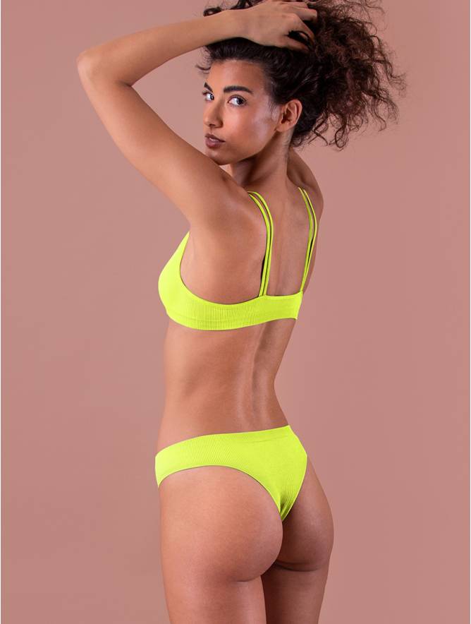 Luigi di Focenza BRASILIANA DONNA COSTINA RIB GIALLO FLUO' Sconti VIP