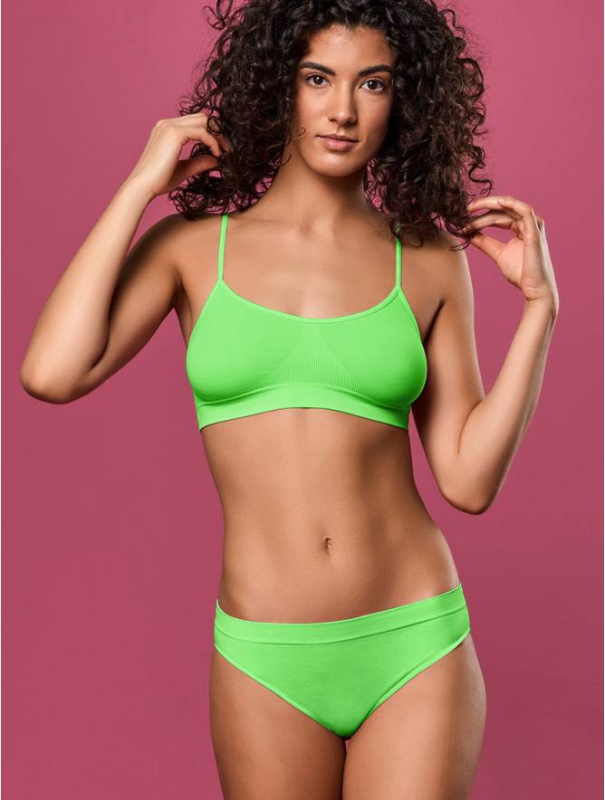 Luigi di Focenza SLIP DONNA VITA ALTA VERDE FLUO' Vendita Economica