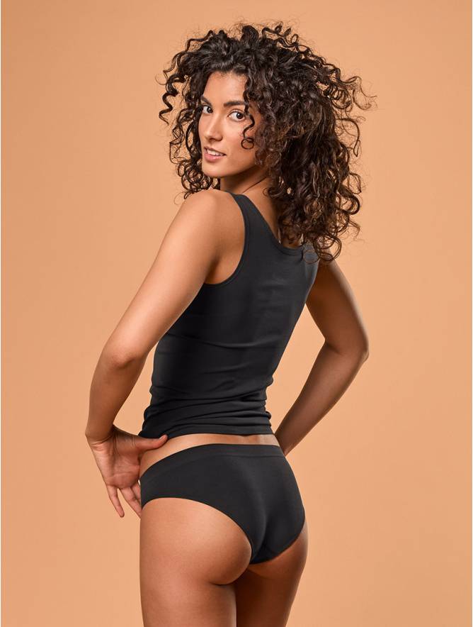 Luigi di Focenza SLIP DONNA VITA ALTA NERO Sconto di tempo limitato