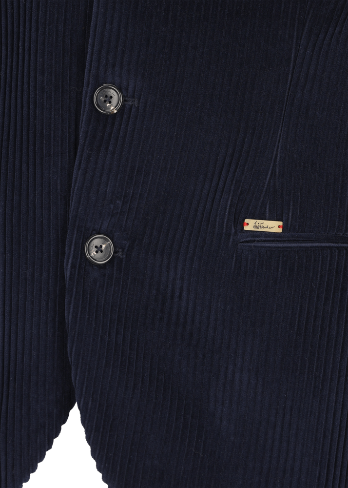 Luis Trenker Blazer in velluto a coste con colletto alla coreana Lusandretto Latest stili