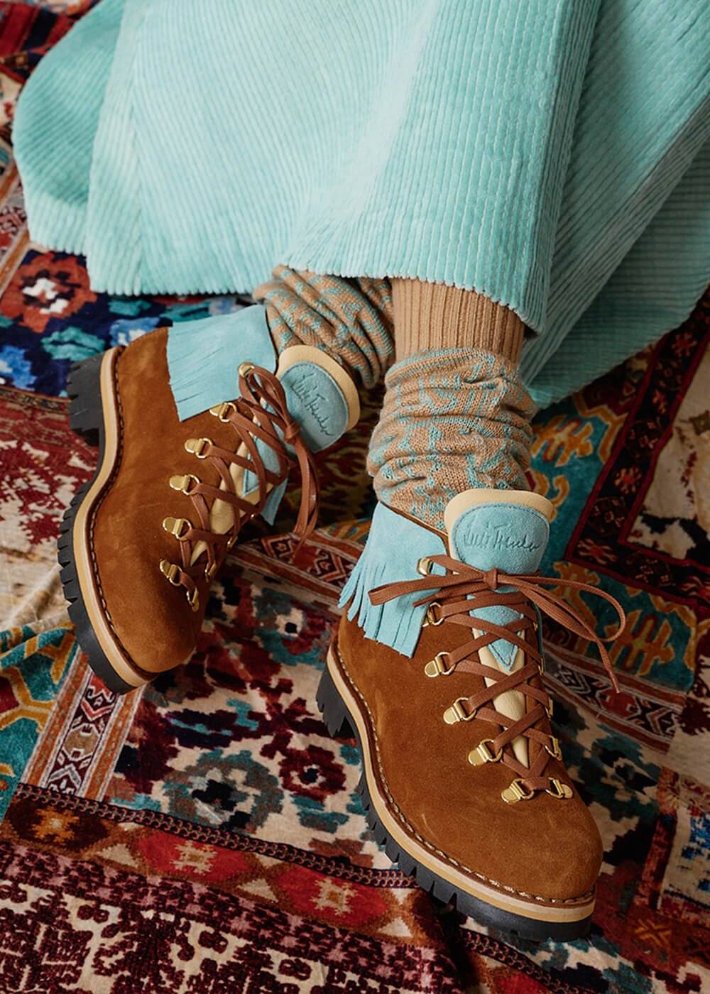 Luis Trenker Scarpa stringata in in pelle scamosciata modello Lupaolina In Vendita