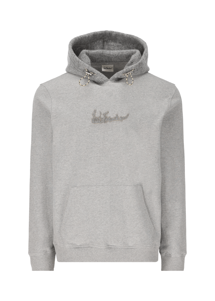 Luis Trenker Pullover con cappuccio e logo Luphilipp Solo un giorno rimasto