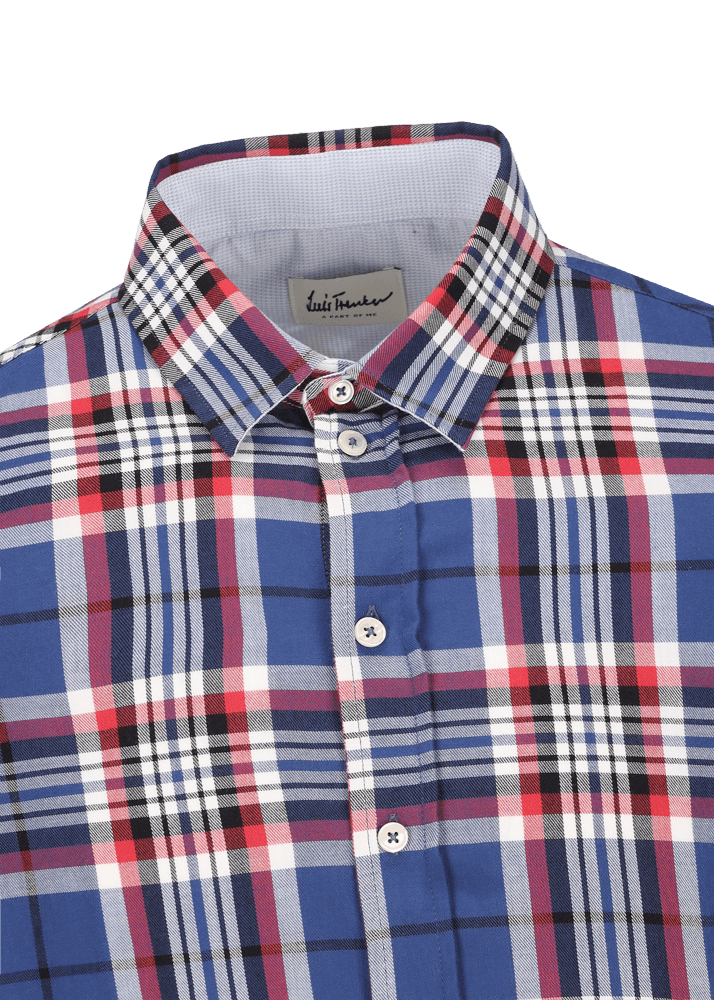 Luis Trenker Camicia con motivo a quadri Lubodo Enormi sconti