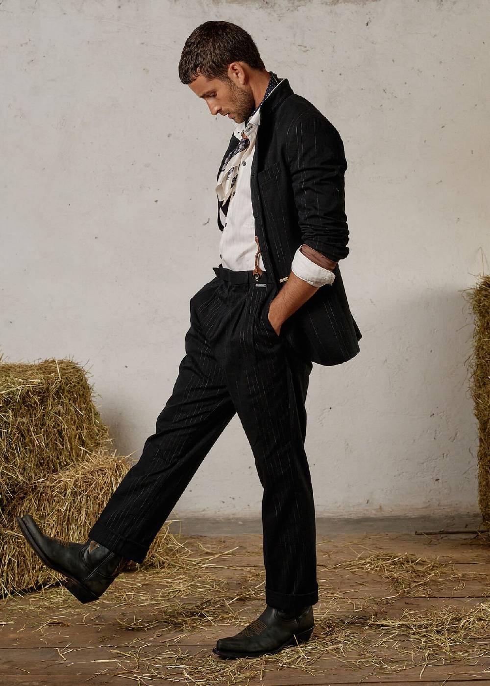 Luis Trenker Stivali da cowboy in pelle ricamata modello Lucamp Shopping online