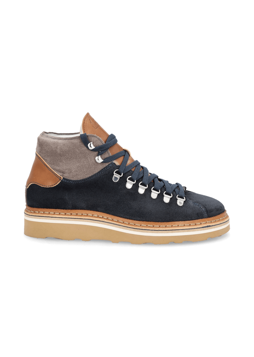 Luis Trenker Sneaker alta in pelle modello Lugionata Offerta per la Festa della Mamma
