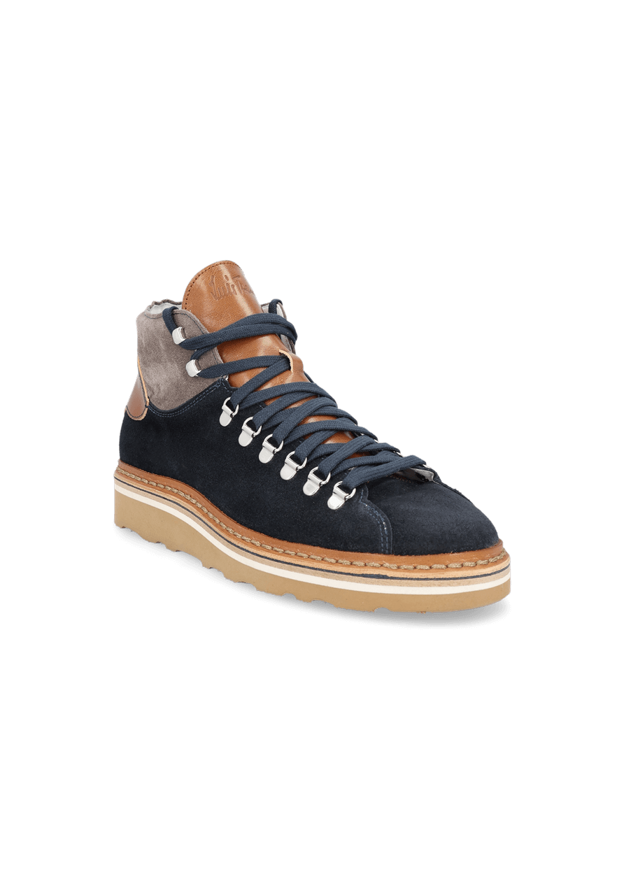Luis Trenker Sneaker alta in pelle modello Lugionata Offerta per la Festa della Mamma