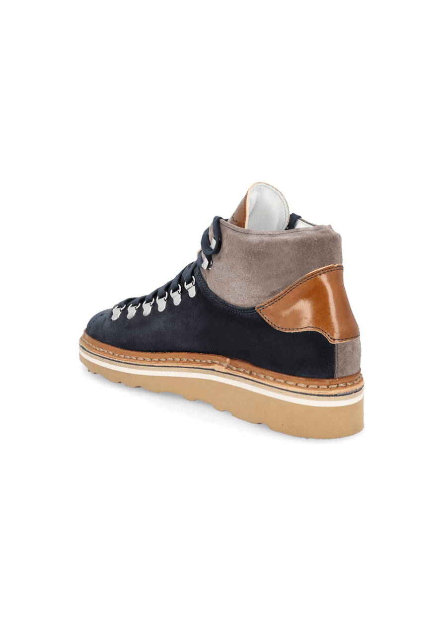 Luis Trenker Sneaker alta in pelle modello Lugionata Offerta per la Festa della Mamma