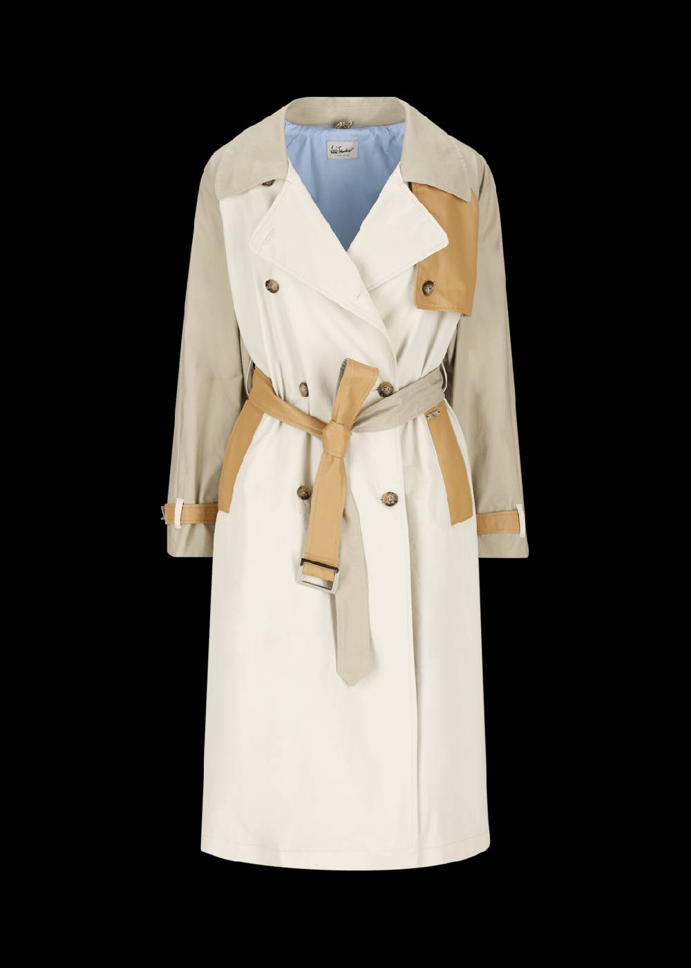 Luis Trenker Trench con dettagli in pelle modello Ludamiana Offerta migliore