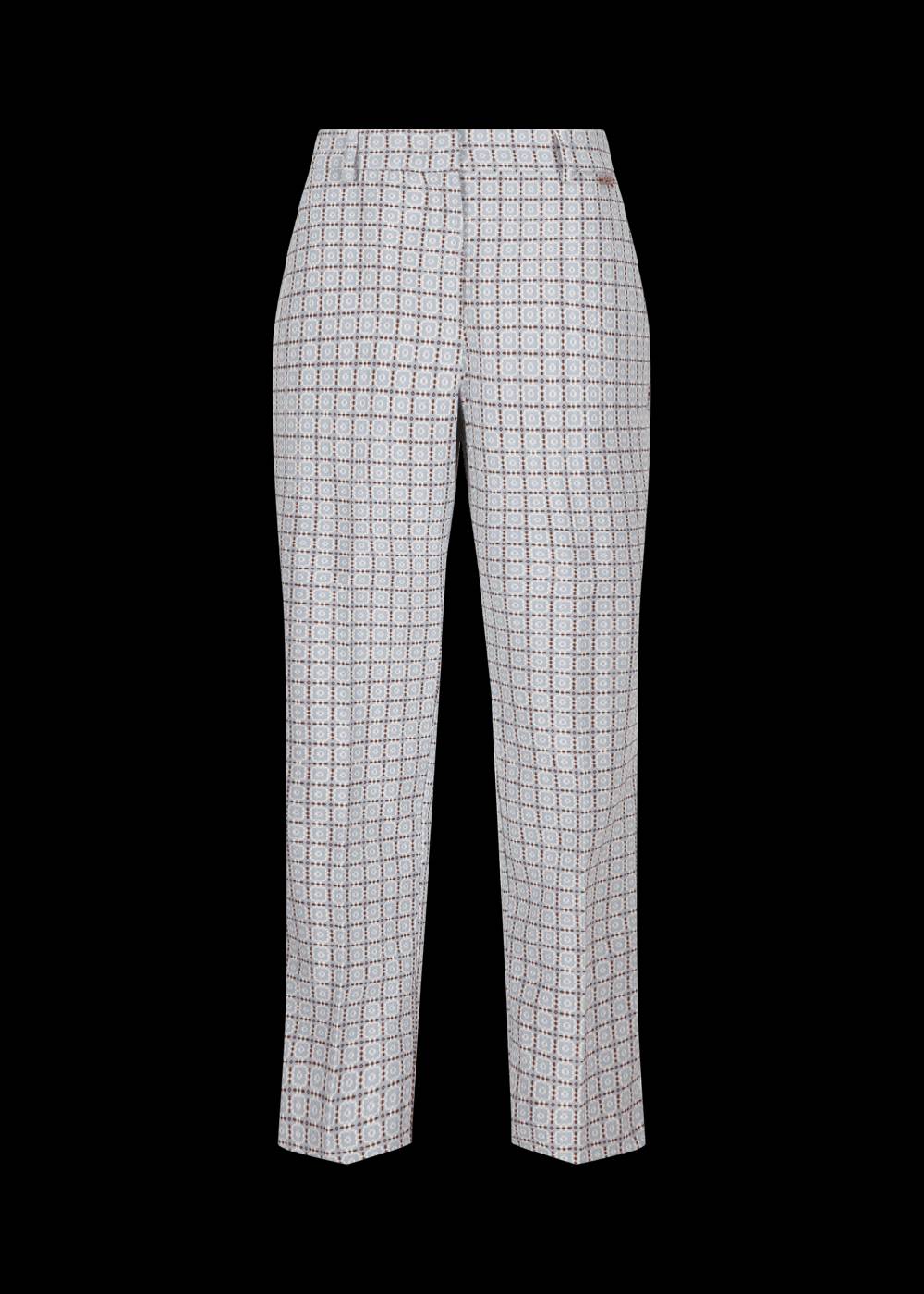 Luis Trenker Pantaloni in cotone jacquard con taglio Cigarette Cut modello Luleonelle Lightning offer