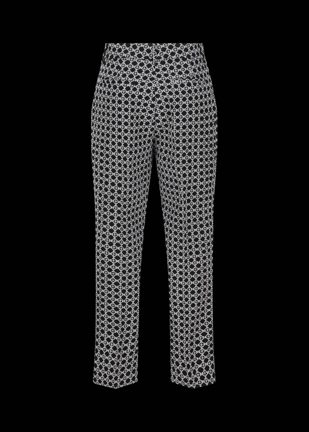 Luis Trenker Pantaloni in cotone jacquard con taglio Cigarette Cut modello Luleonelle Grandi sconti