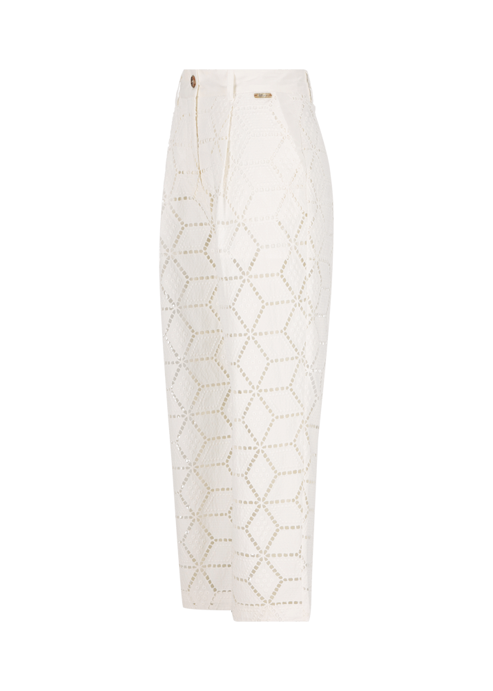 Luis Trenker Pantaloni dalla linea Carrot Fit in pizzo sangallo modello Luloretta Offerte stagionali