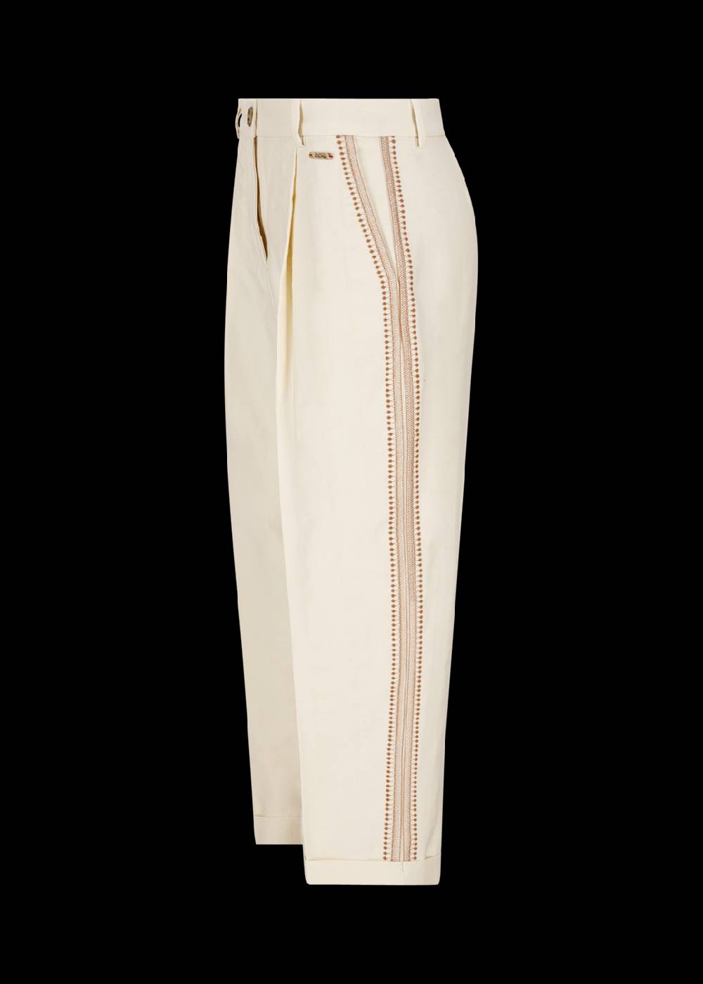 Luis Trenker Pantaloni dalla linea Carrot Fit con ricamo modello Luloretta Offerte giornaliere