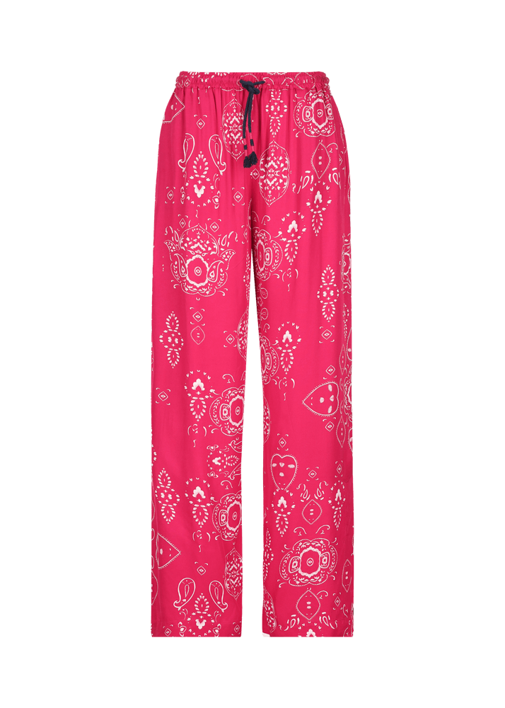Luis Trenker Pantaloni ampi con stampa bandana modello Luliana Offerte speciali