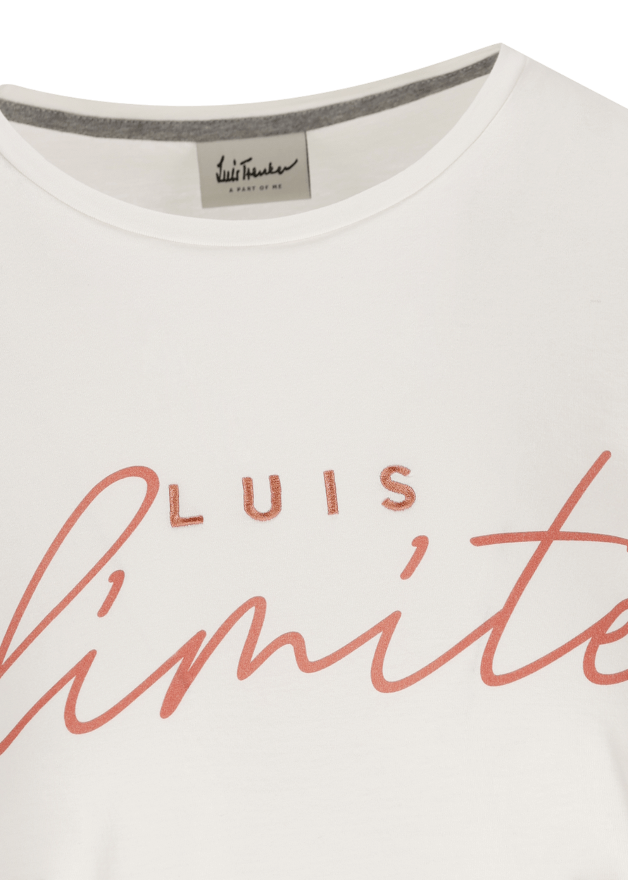 Luis Trenker T-shirt con slogan Luis Unlimited Sostegno trimestrale