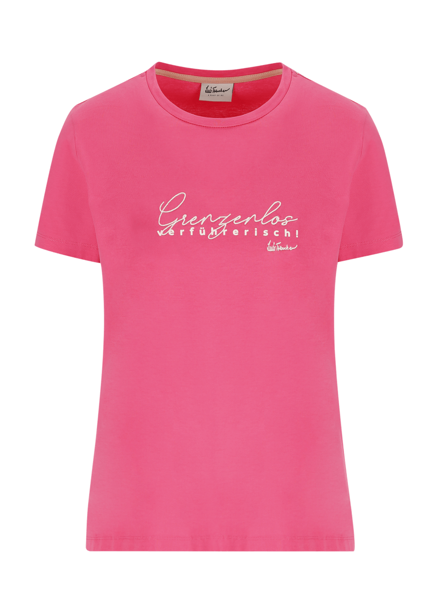 Luis Trenker T-shirt con slogan Grenzenlos Verführerisch Solo un giorno rimasto