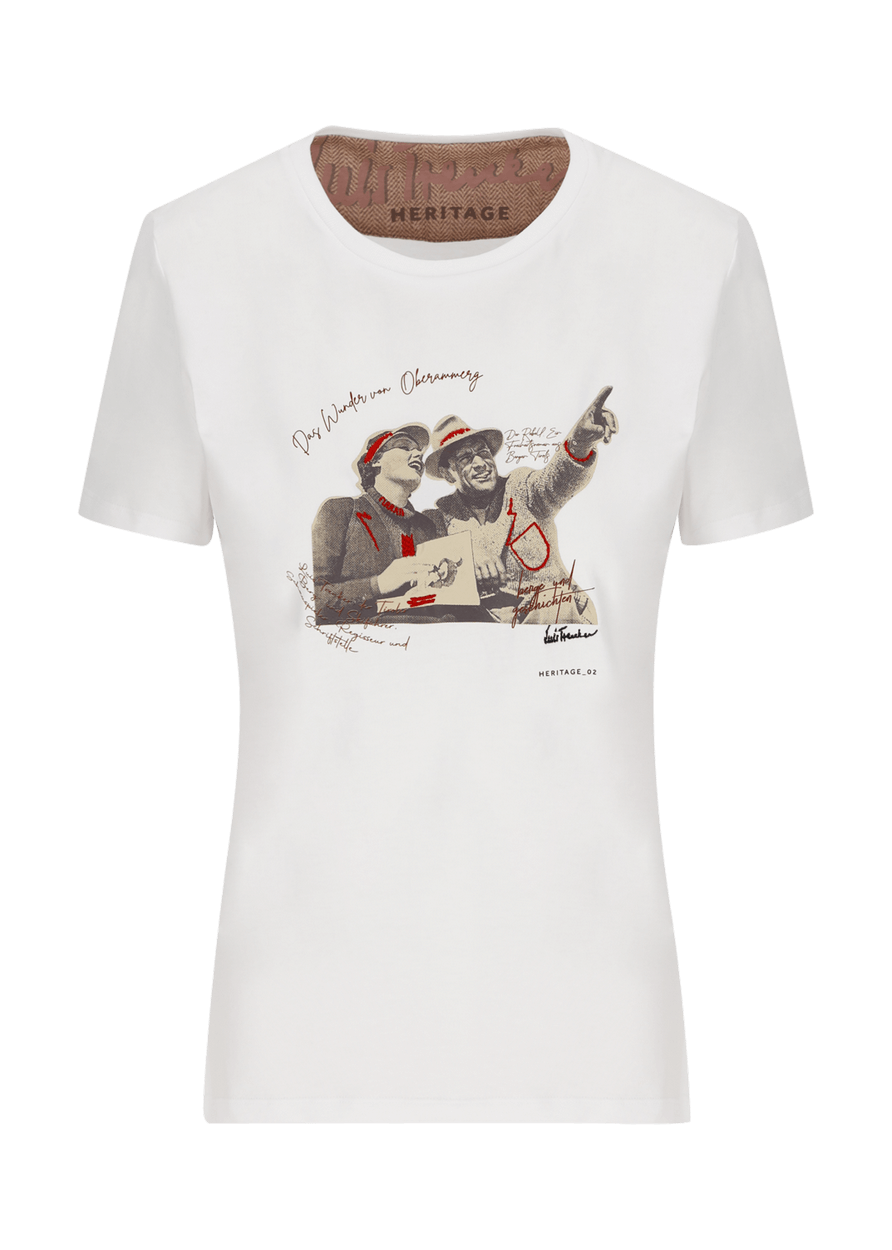 Luis Trenker T-shirt con motivo Heritage 2 modello Luluise Black Friday Prezzi