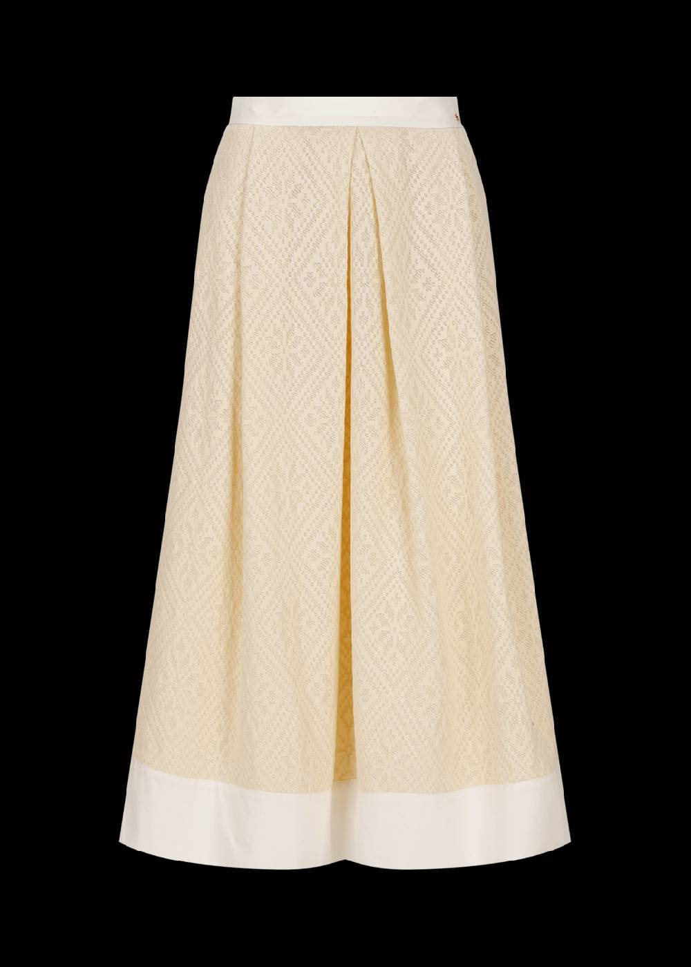 Luis Trenker Gonna lunga in jersey di cotone e pizzo modello Lumarzia Online