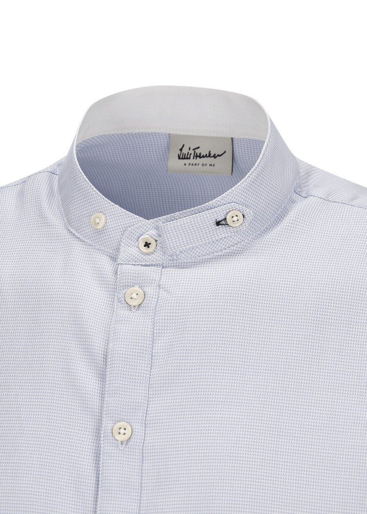 Luis Trenker Camicia con colletto alla coreana modello Lubernet Grande vendita