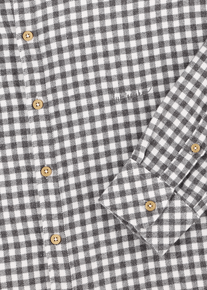 Luis Trenker Camicia con colletto alla coreana e motivo vichy Lubernet Shopping online