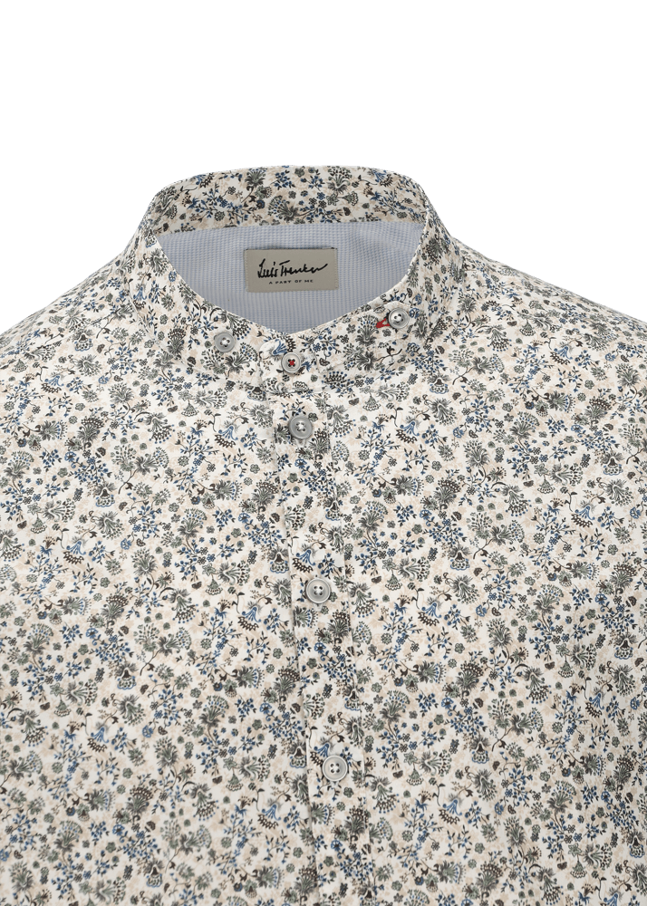 Luis Trenker Camicia con motivo floreale Lubernet Offerta esclusiva