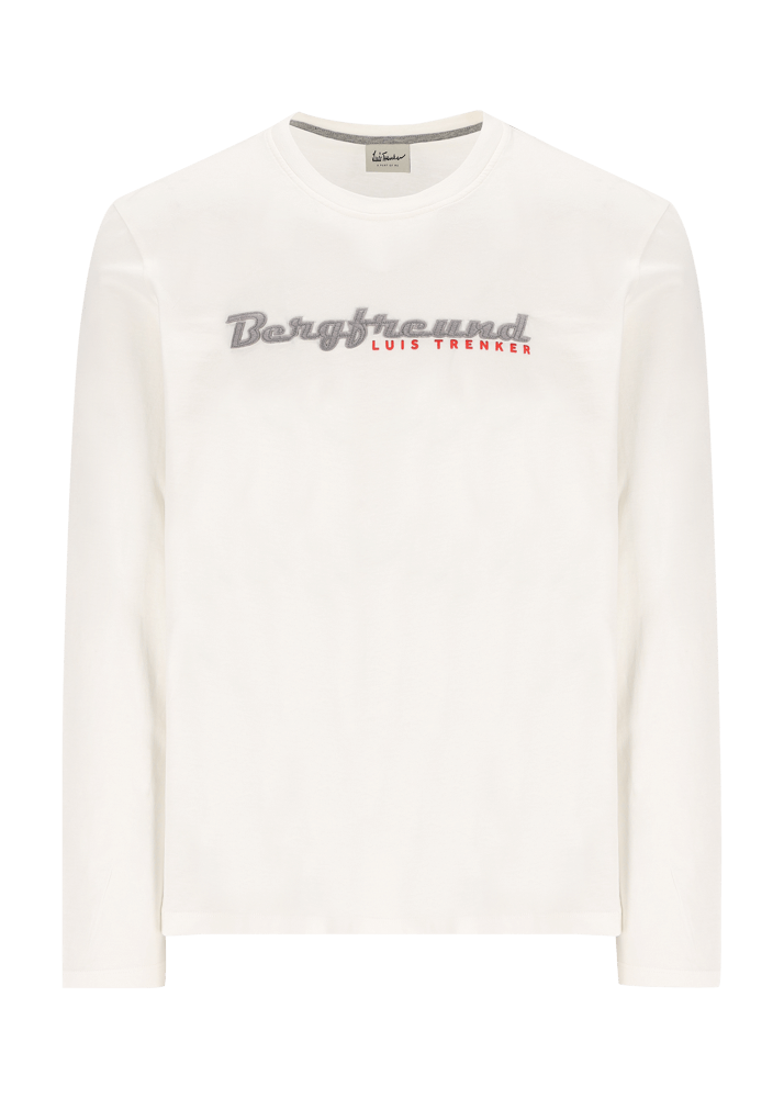 Luis Trenker Maglia a maniche lunghe con scritta Bergfreund Black Friday
