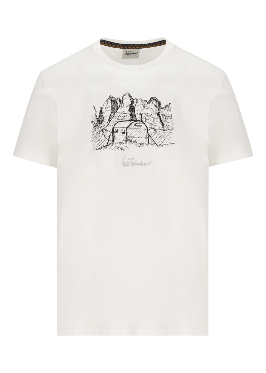Luis Trenker T-shirt con stampa modello Lulubao Vendita calda