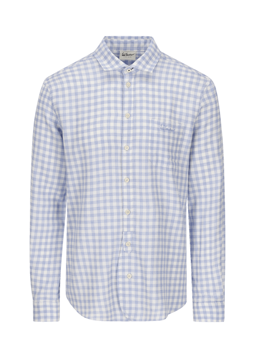 Luis Trenker Camicia con motivo vichy modello Luhaimo