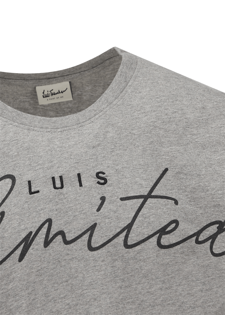 Luis Trenker Maglia a maniche corte con slogan Luis Unlimited In Linea