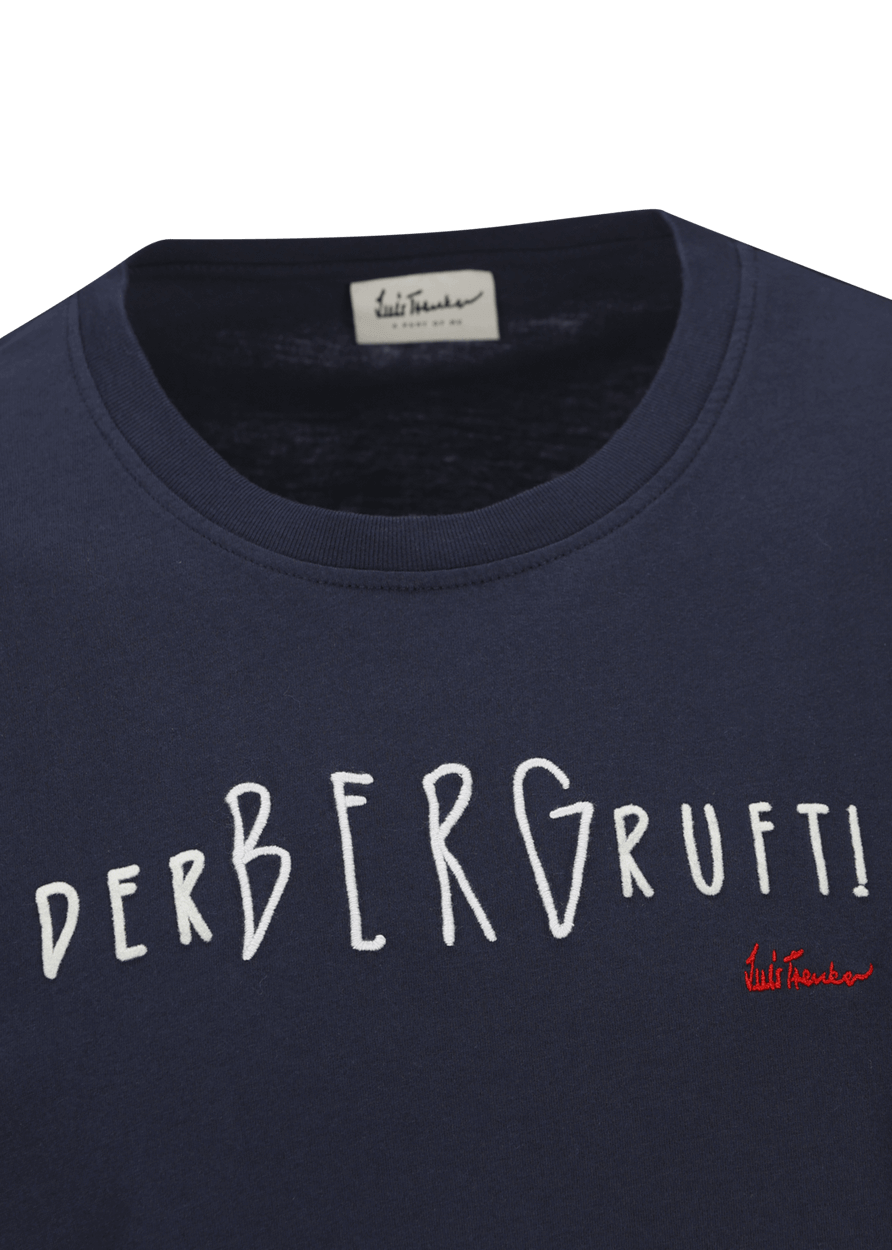 Luis Trenker T-shirt con scritta "Der Berg ruft" Qualità