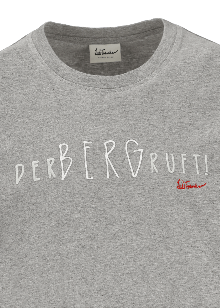 Luis Trenker T-shirt con scritta "Der Berg ruft" Vendita