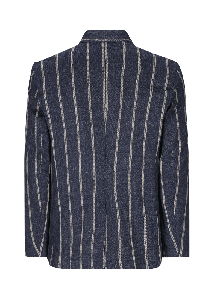 Luis Trenker Blazer in lino con motivo gessato modello Lusandro Sconto