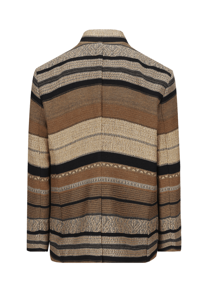 Luis Trenker Blazer in tessuto jacquard con motivo a righe modello Lusandro Economico