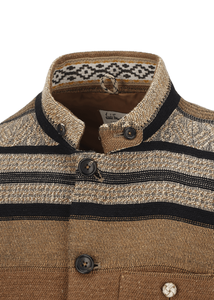 Luis Trenker Blazer in tessuto jacquard con motivo a righe modello Lusandro Economico