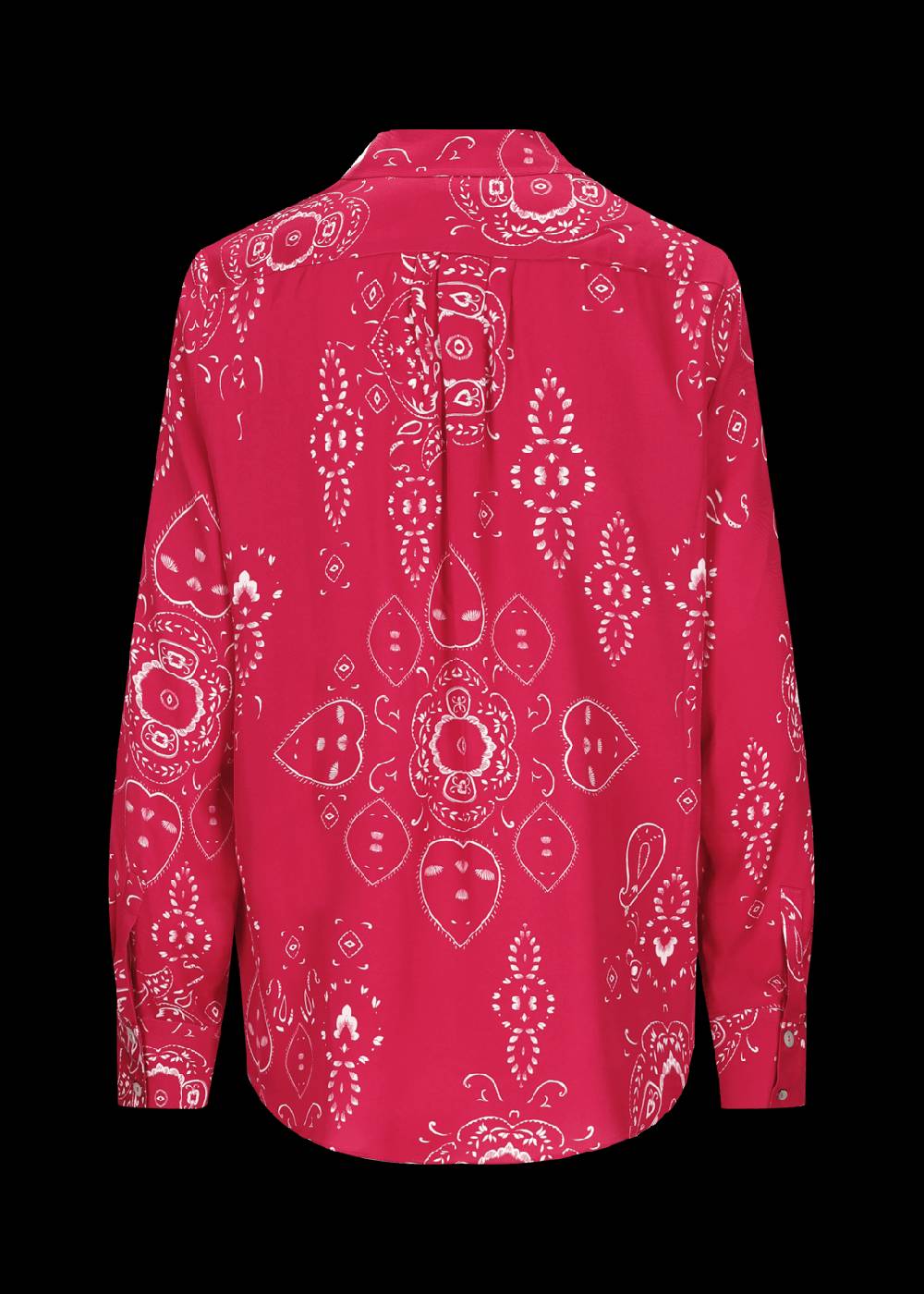 Luis Trenker Blusa in viscosa con stampa bandana modello Lubarbara In Saldo