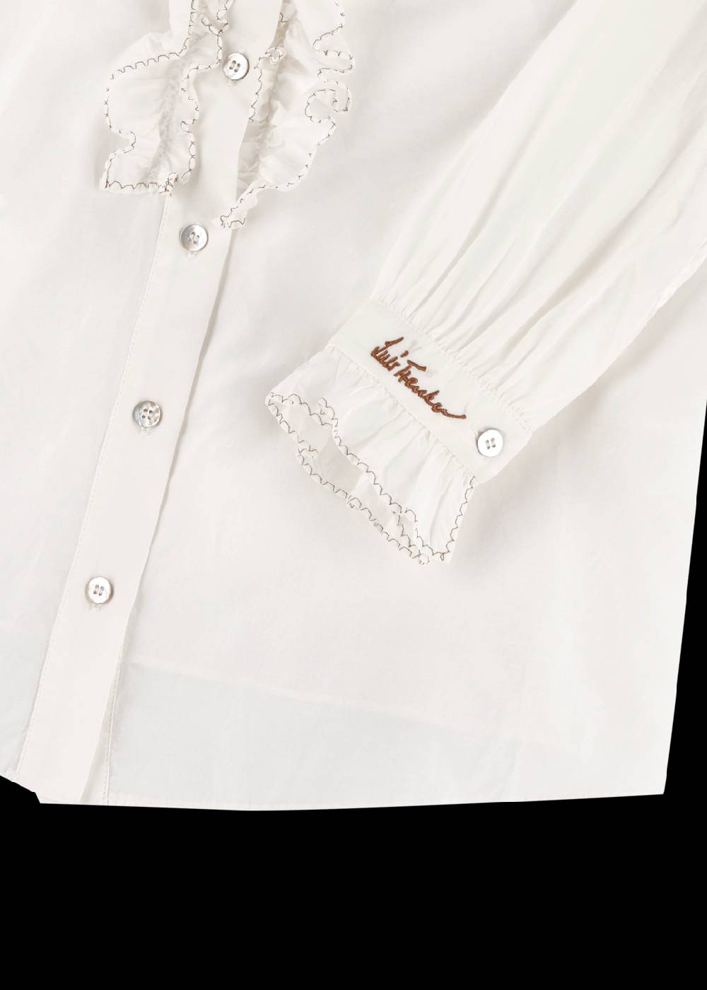 Luis Trenker Blusa con volant modello Lubrenda Sconto di tempo limitato