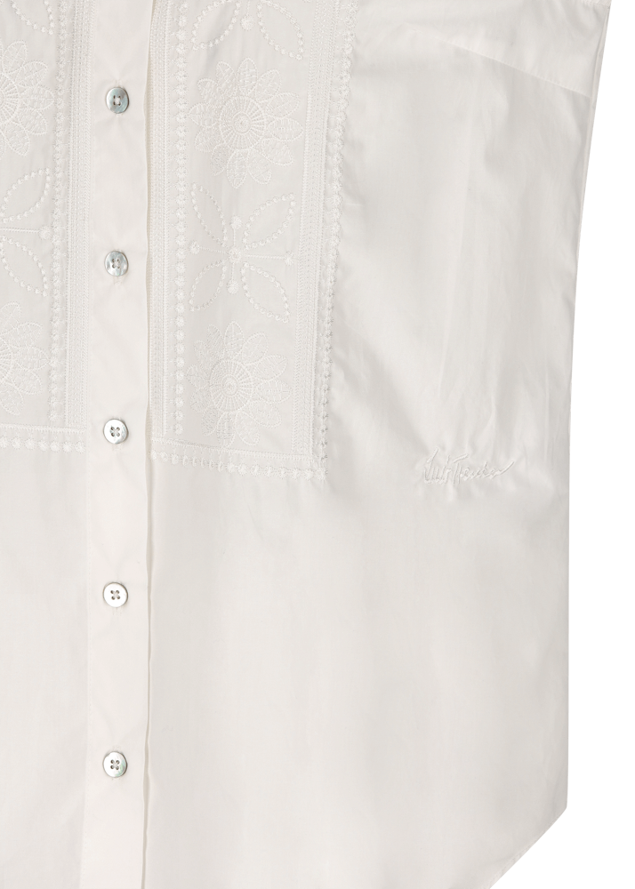 Luis Trenker Blusa in cotone smanicata modello Lubetta Negozio online di fabbrica