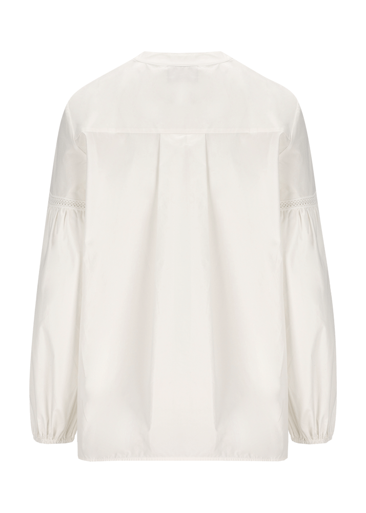 Luis Trenker Blusa in cotone con maniche a sbuffo modello Lufanny Offerta speciale