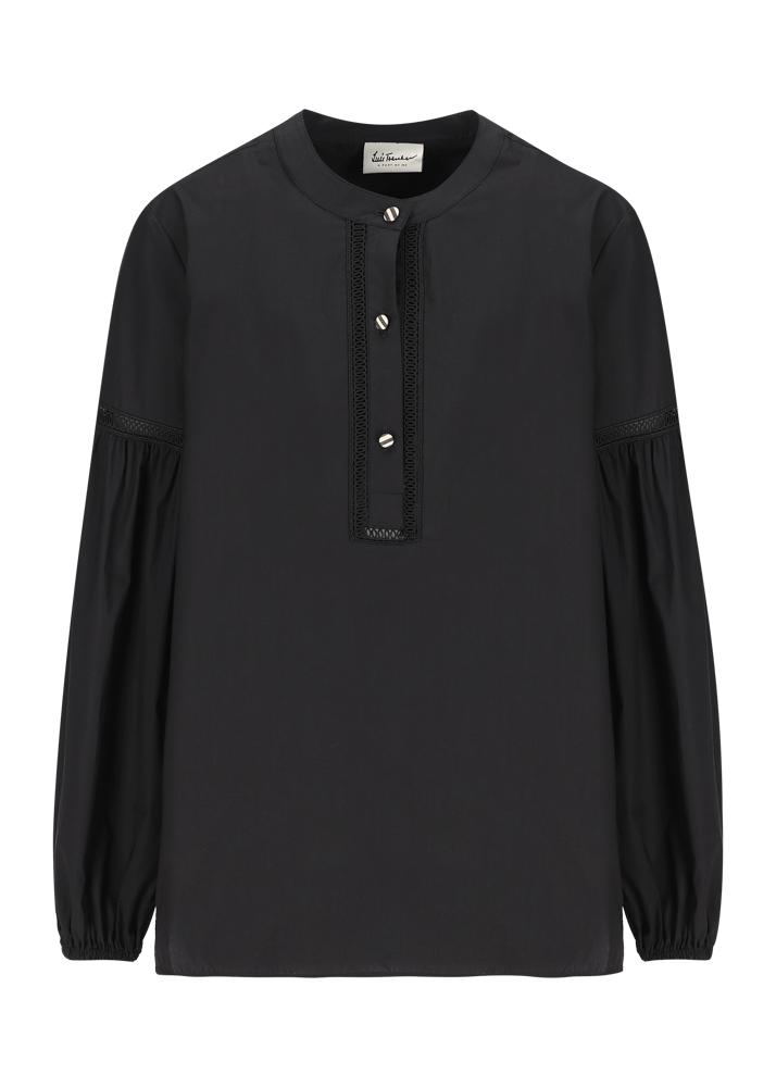 Luis Trenker Blusa in cotone con maniche a sbuffo modello Lufanny Comprare a buon mercato