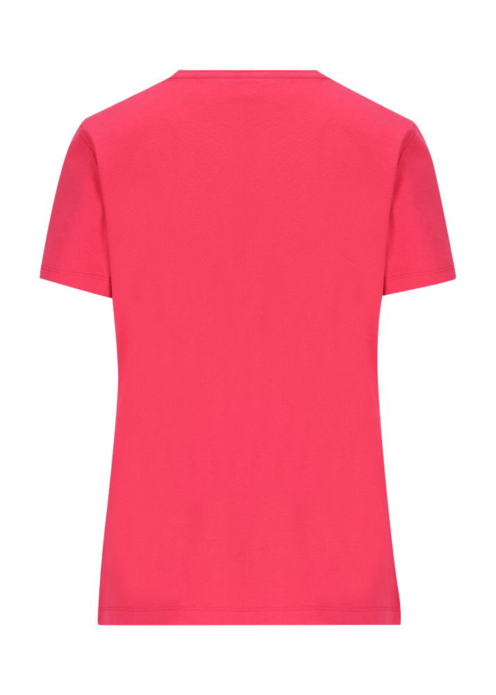 Luis Trenker T-shirt con logo ricamato e stampa "Kosmopolit" Vendita calda