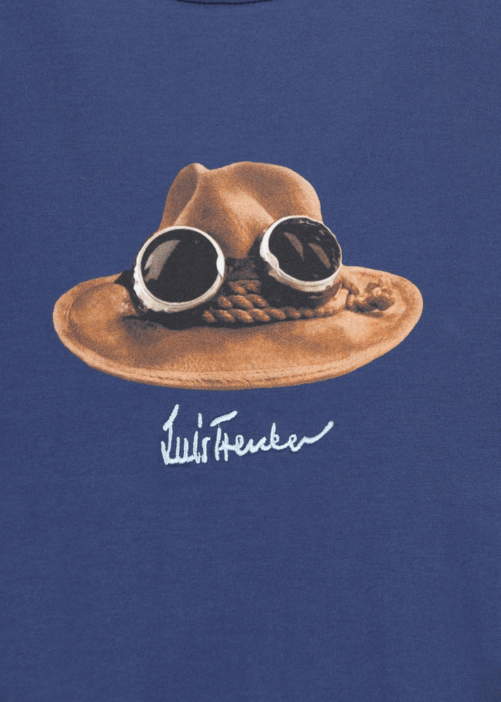 Luis Trenker T-shirt con grafica iconica raffigurante "Il Cappello" Lightning offer