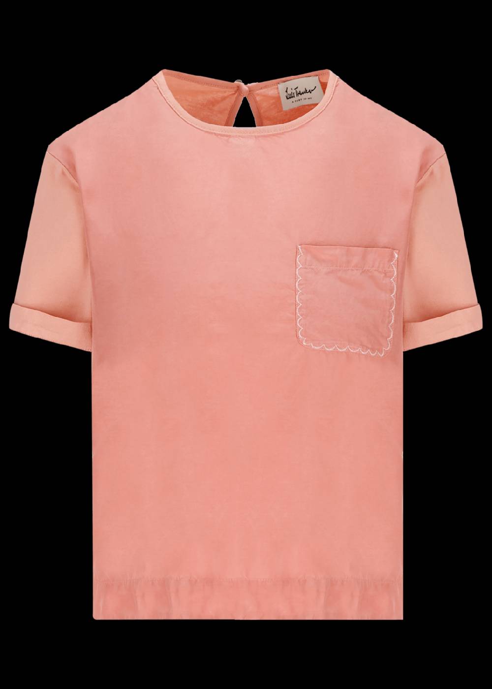 Luis Trenker T-shirt con taschino ricamato modello Lutanja