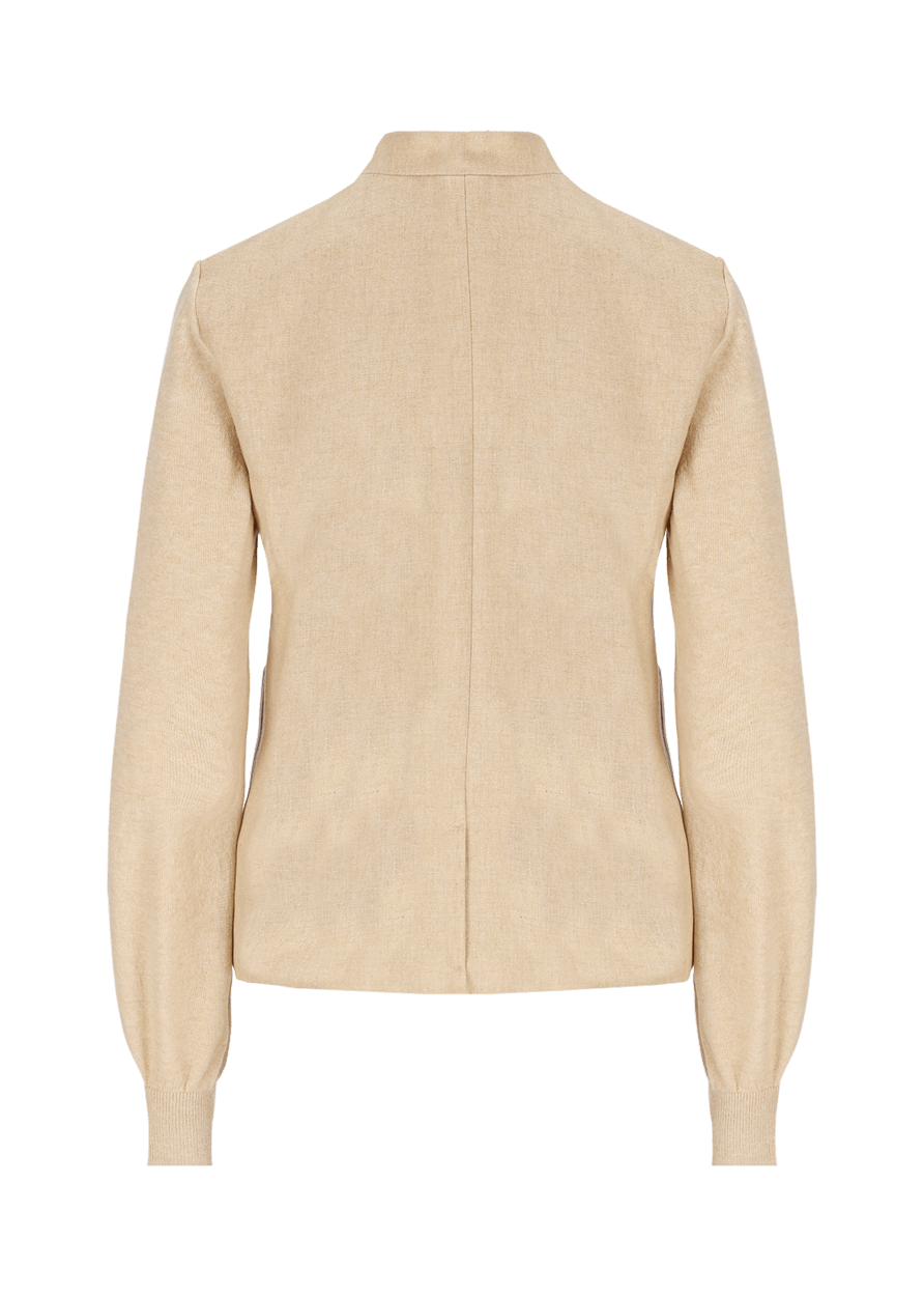 Luis Trenker Blazer di flanella con maniche lavorate a maglia modello Luranda Offerte giornaliere