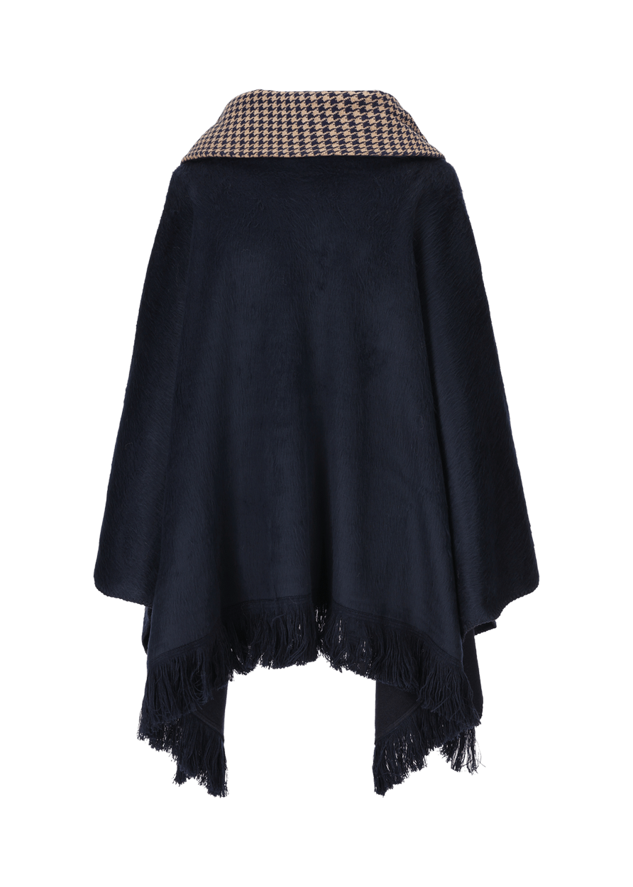 Luis Trenker Poncho con frange modello Lupiera Enormi risparmi