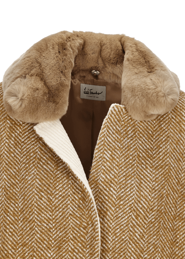 Luis Trenker Cappotto con collo di pelliccia modello Ludani Super Saving Price