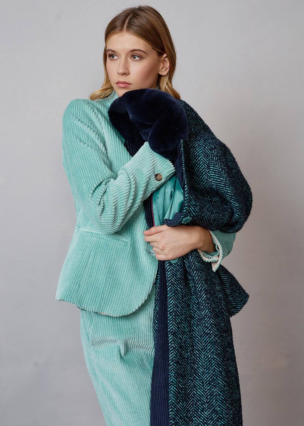 Luis Trenker Cappotto con collo di pelliccia modello Ludani Offerta settimanale