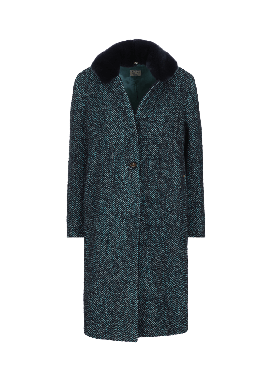 Luis Trenker Cappotto con collo di pelliccia modello Ludani Offerta settimanale