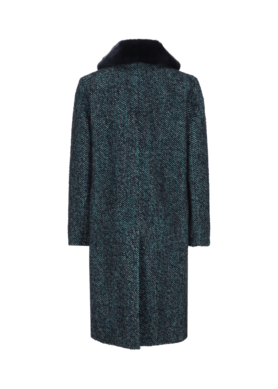 Luis Trenker Cappotto con collo di pelliccia modello Ludani Offerta settimanale