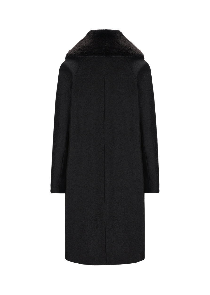Luis Trenker Cappotto in lana cotta con collo di pelliccia modello Lufrida ACQUISTA ORA