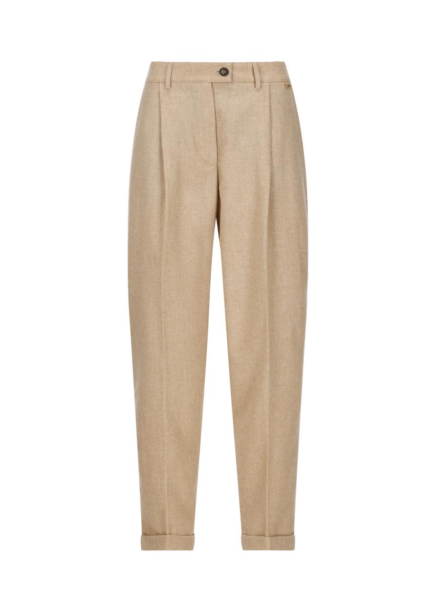 Luis Trenker Pantaloni carrot fit in flanella modello Luloretta Trasporto libero internazionale